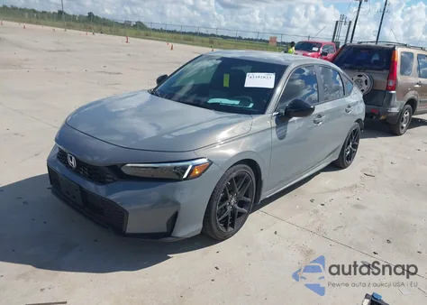 2025 Honda Civic Sedan Sport z USA, uszkodzony, nr VIN 19XFL2H85SE032640